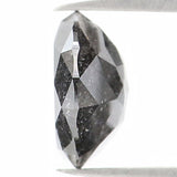 Natural Loose Round Rose Cut Salt And Pepper Diamond Black Grey Color 1.21 CT 6.80 MM Rose Cut Shape Diamond L1164