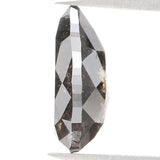Natural Loose Pear Salt And Pepper Diamond Black Grey Color 0.73 CT 7.10 MM Pear Shape Rose Cut Diamond KDL1025