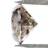 Natural Loose Round Salt And Pepper Diamond Black Grey Color 0.95 CT 6.00 MM Round Brilliant Cut Diamond L8368
