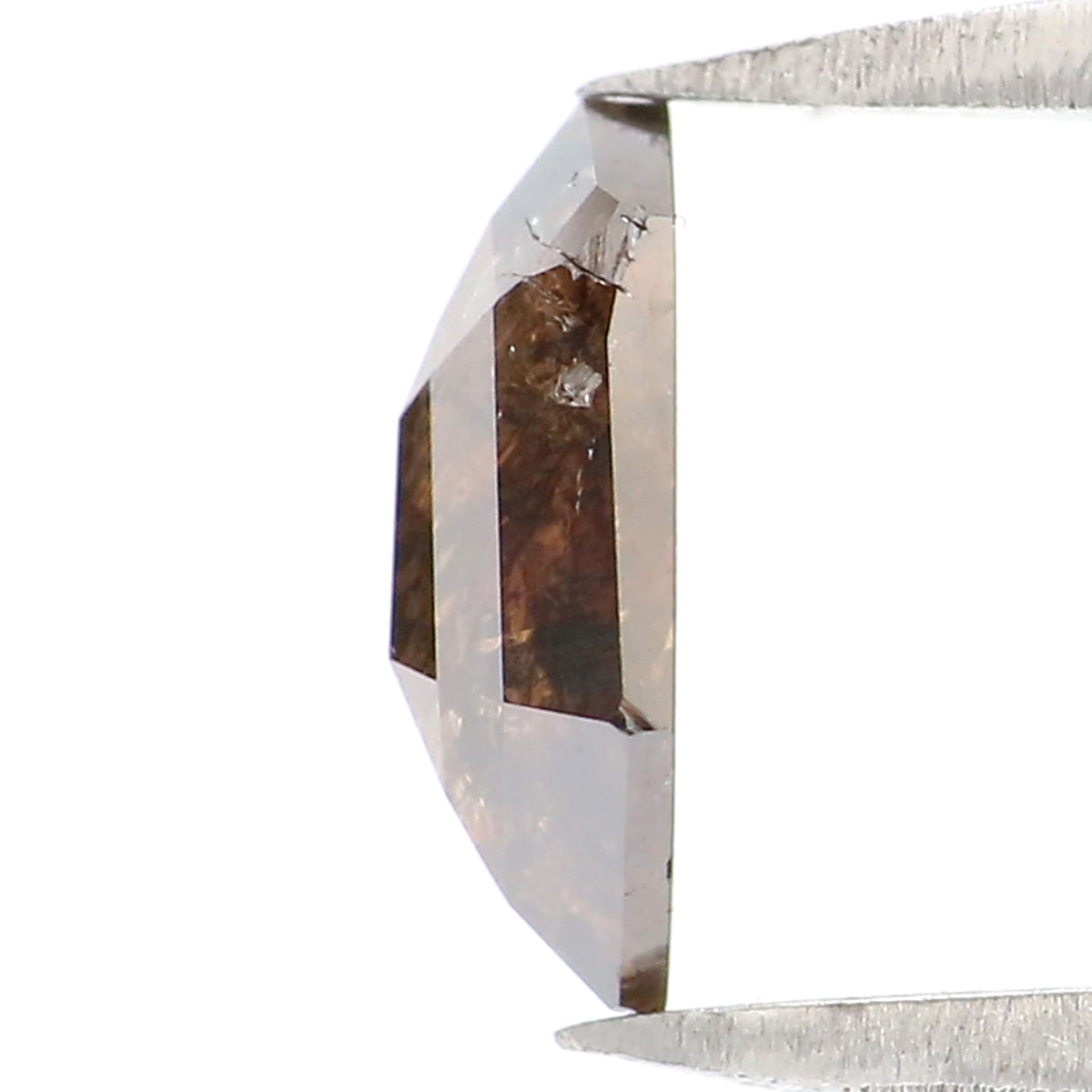 0.76 CT Natural Loose Shield Shape Diamond Deep Brown Color Shield Cut Diamond 7.70 MM Natural Brown Diamond Shield Rose Cut Diamond LQ7431
