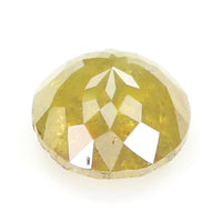 Natural Loose Round Rose Cut Yellow Color Diamond 1.14 CT 6.10 MM Round Rose Cut Shape Diamond L8841