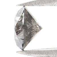 Natural Loose Round Salt And Pepper Diamond Black Grey Color 4.90 CT 3.10 MM Round Brilliant Cut Diamond KR1735