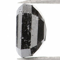 Natural Loose Emerald Salt And Pepper Diamond Black Grey Color 1.76 CT 7.10 MM Emerald Shape Rose Cut Diamond L1325