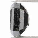Natural Loose Emerald Salt And Pepper Diamond Black Grey Color 1.76 CT 7.10 MM Emerald Shape Rose Cut Diamond L1325