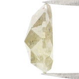 Natural Loose Pear Diamond Grey Color 3.26 CT 11.15 MM Pear Shape Rose Cut Diamond L2118