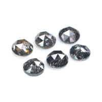 Natural Loose Round Rose Cut Diamond, Salt And Pepper Round Diamond, Natural Loose Diamond, Rose Cut Diamond, 1.16 CT Round Shape L2785
