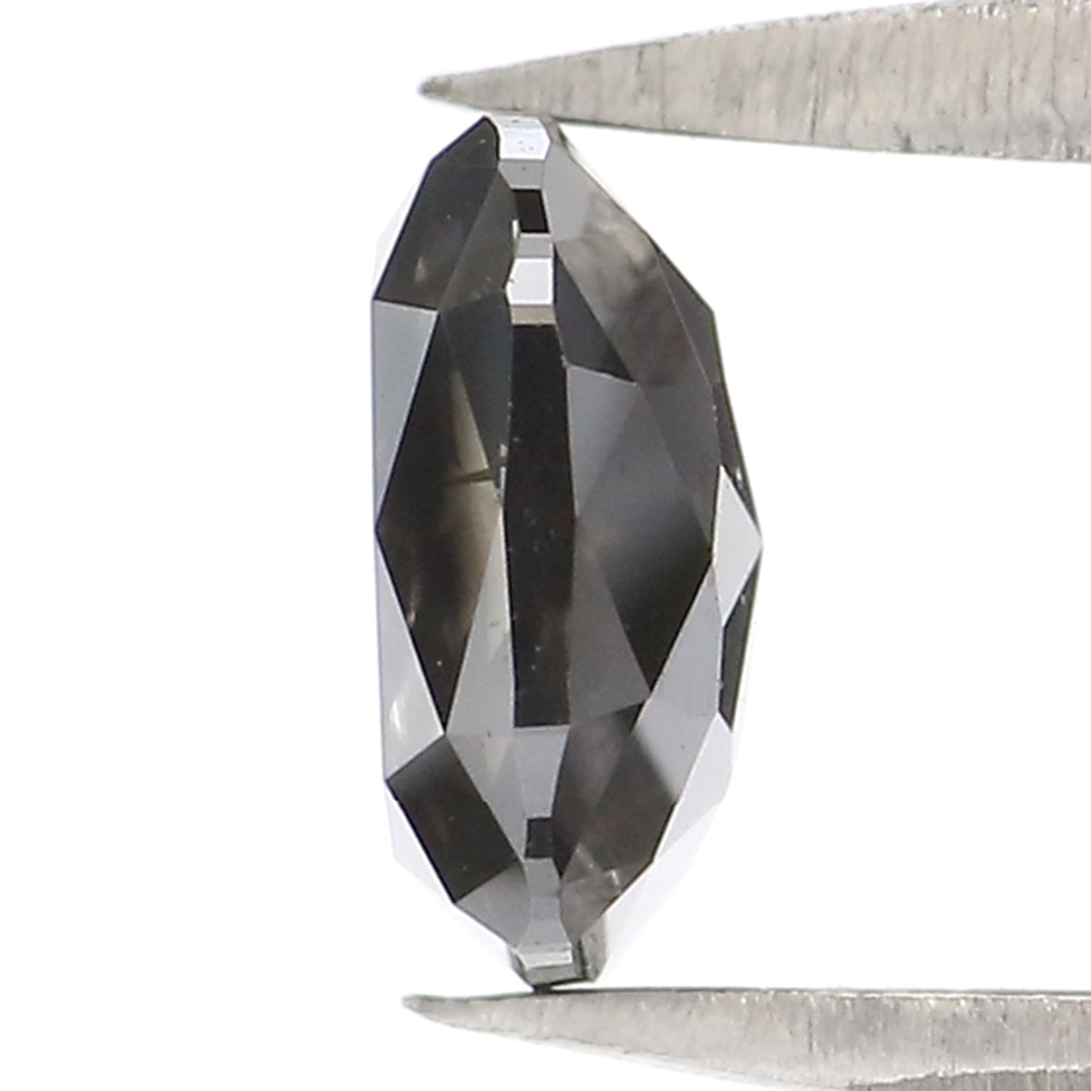 0.75 CT Natural Loose Cushion Shape Diamond Black Color Cushion Diamond 5.80 MM Natural Black Diamond Cushion Shape Rose Cut Diamond KQ2084