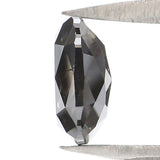 Natural Loose Cushion Black Color Diamond 0.75 CT 5.80 MM Cushion Shape Rose Cut Diamond KR2084