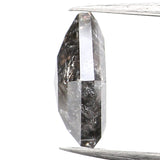 1.10 CT Natural Loose Diamond, Pentagon Cut Diamond, Salt And Pepper Diamond, Black Gray Diamond, Pentagon Shape, Rose Cut Diamond, KDL601