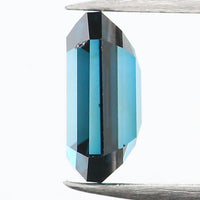 0.41 Ct Natural Loose Diamond, Emerald Cut Diamond, Blue Diamond, Polished Diamond, Rose Cut Diamond, Rustic Diamond, Antique Diamond KR2371