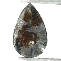 0.63 CT Natural Loose Diamond, Pear Diamond, Black Diamond, Rustic Diamond, Pear Cut Diamond, Rose Cut Diamond, Fancy Color Diamond, KR2337