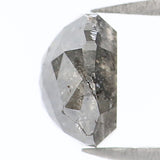 Natural Loose Cushion Grey Color Diamond 1.32 CT 6.40 MM Cushion Shape Rose Cut Diamond L8793
