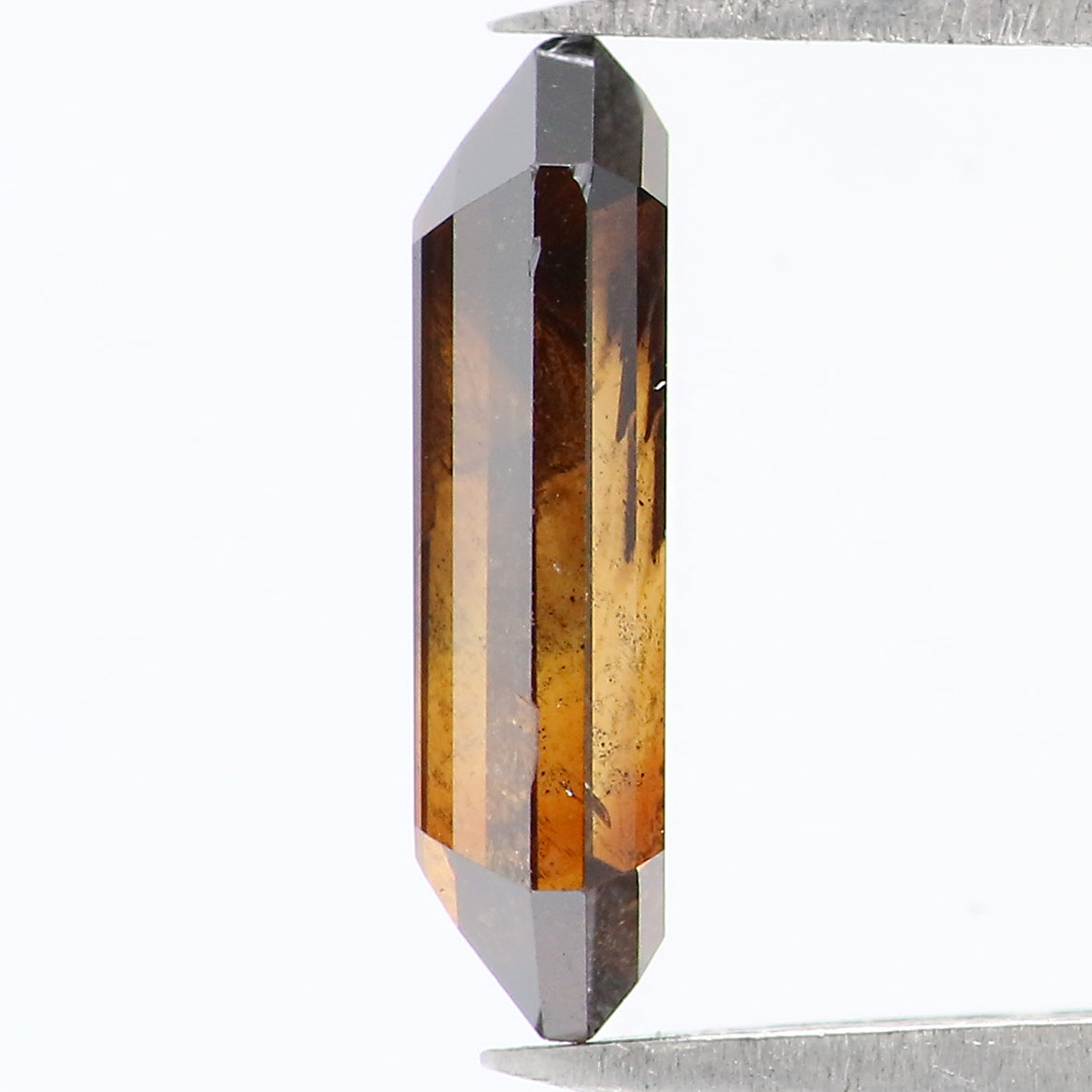 0.79 CT Natural Loose Hexagon Shape Diamond Brown Color Hexagon Shape Diamond 9.30 MM Natural Loose Brown Hexagon Rose Cut Diamond QL1769