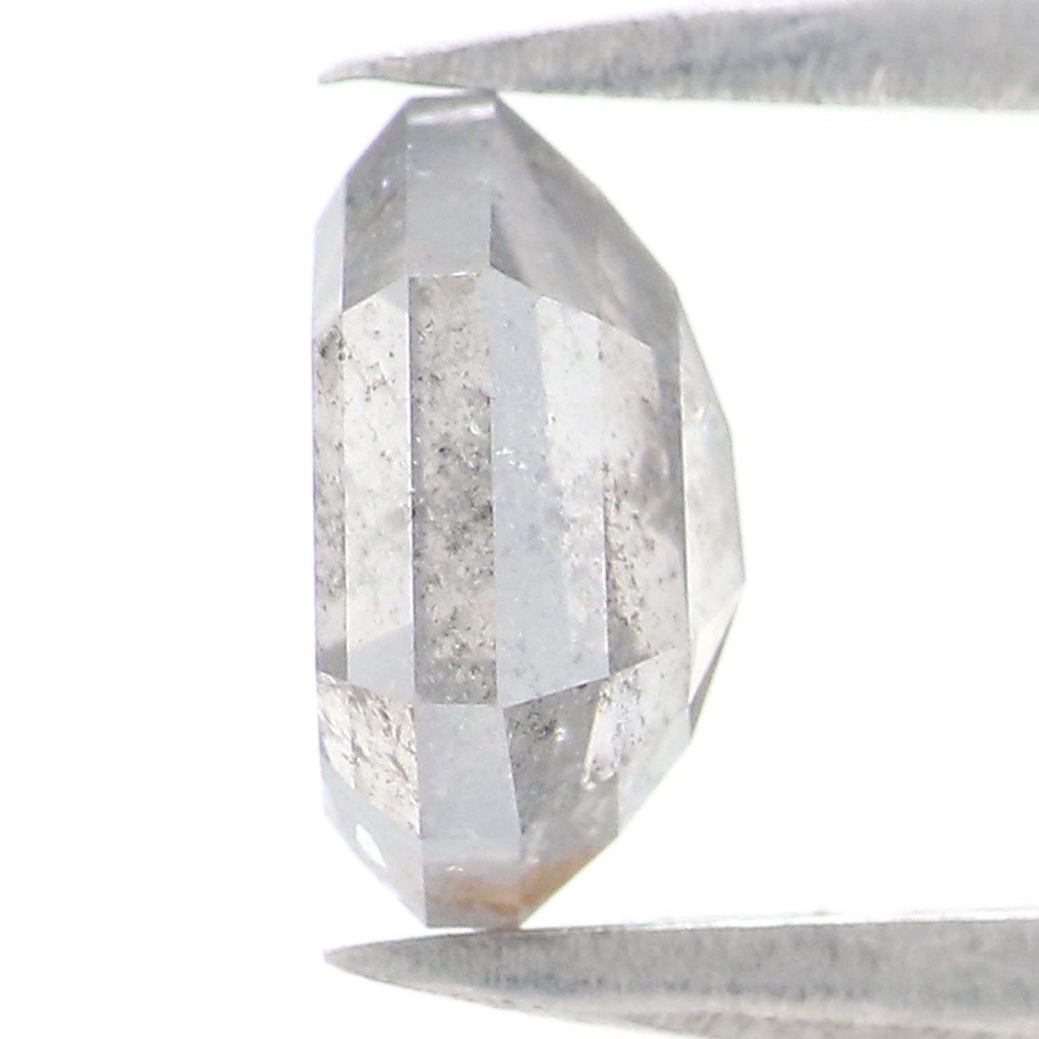 1.12 Ct Natural Loose Shield Shape Diamond Salt And Pepper Shield Shape Diamond 7.10 MM Natural Gray Color Shield Rose Cut Diamond QL2570