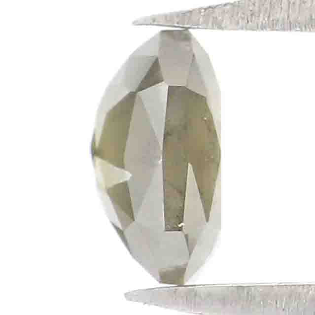 0.68 CT Natural Loose Radiant Shape Diamond Grey Color Radiant Cut Diamond 5.30 MM Natural Loose Grey Color Radiant Rose Cut Diamond LQ7485