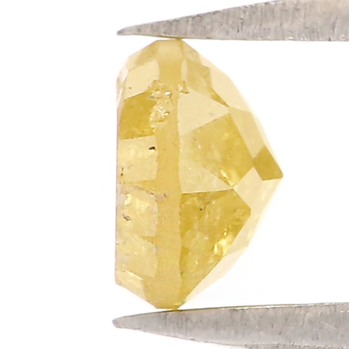 Natural Loose Rose Cut Yellow Color Diamond 0.75 CT 5.30 MM Round Rose Cut Shape Diamond L917