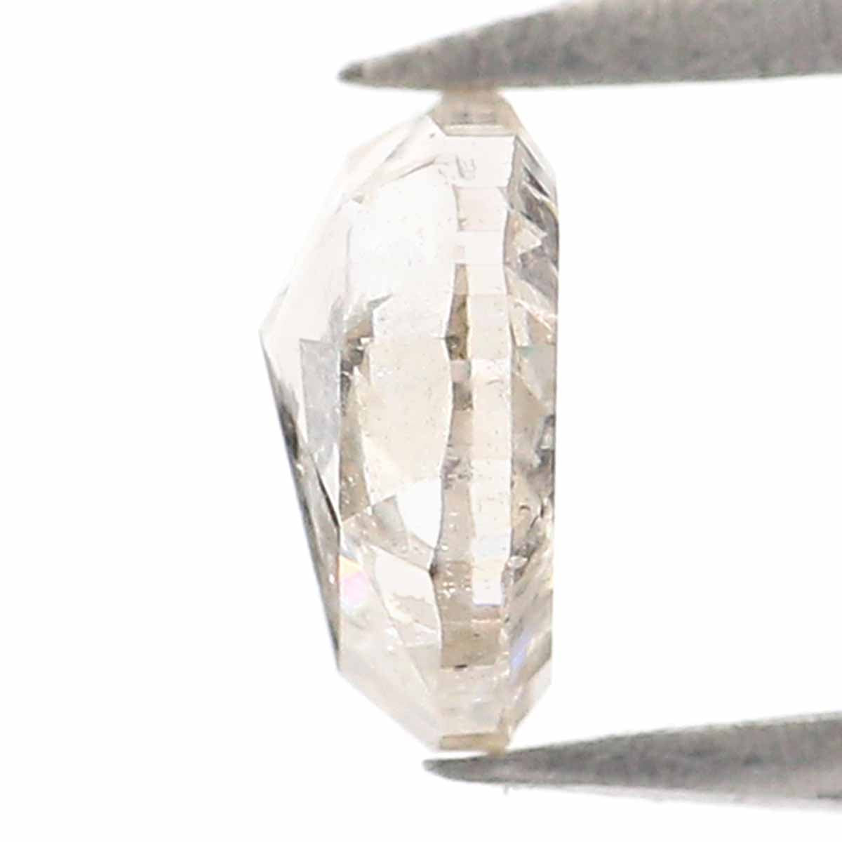 0.54 Ct Natural Loose Heart Shape Diamond Yellow Color Heart Cut Diamond 5.05 MM Natural Grey Color Diamond Heart Rose Cut Diamond KQ850