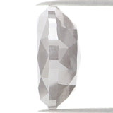 Natural Loose Oval Salt And Pepper Diamond Grey Color 3.07 CT 9.85 MM Oval  Rose Cut Shape Diamond KDL1094