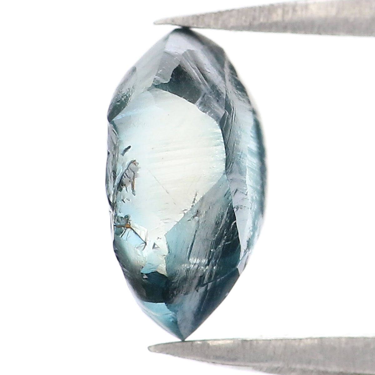 1.40 CT Natural Loose Rough Shape Diamond Blue Color Rough Cut Diamond 8.05 MM Natural Loose Blue Color Diamond Rough Crystal Diamond QL2295