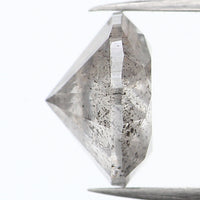 1.96 Ct Natural Loose Diamond, Round Brilliant Cut, Salt Pepper Diamond, Black Diamond, Gray Diamond, Rustic Diamond, Round Cut Diamond KDL891
