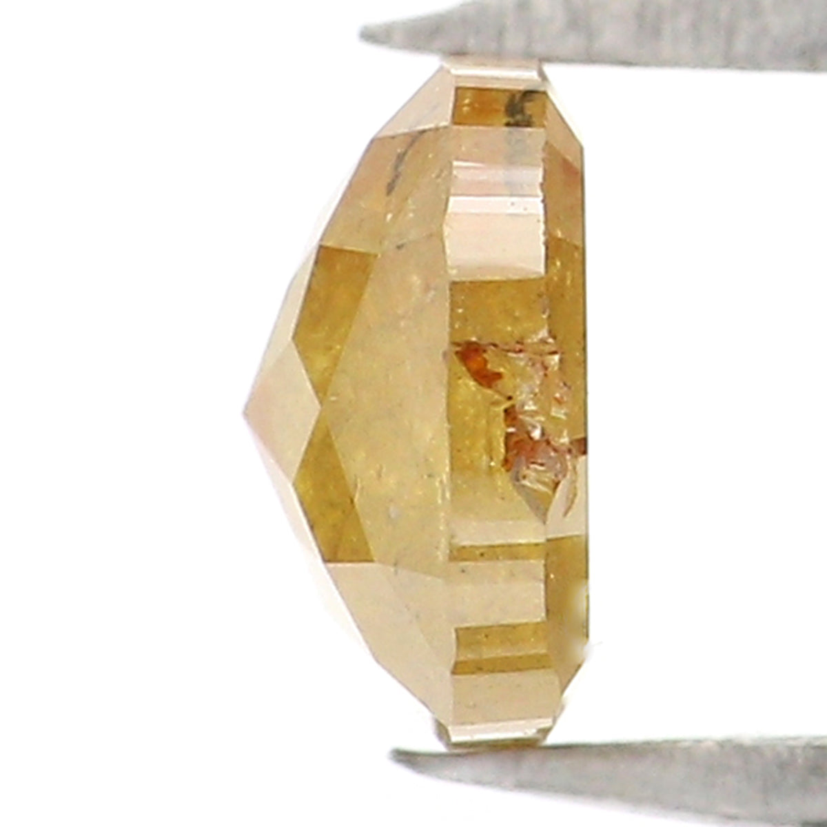0.67 CT Natural Loose Cushion Shape Diamond Yellow Color Cushion Cut Diamond 5.30 MM Natural Loose Diamond Cushion Rose Cut Diamond LQ1990