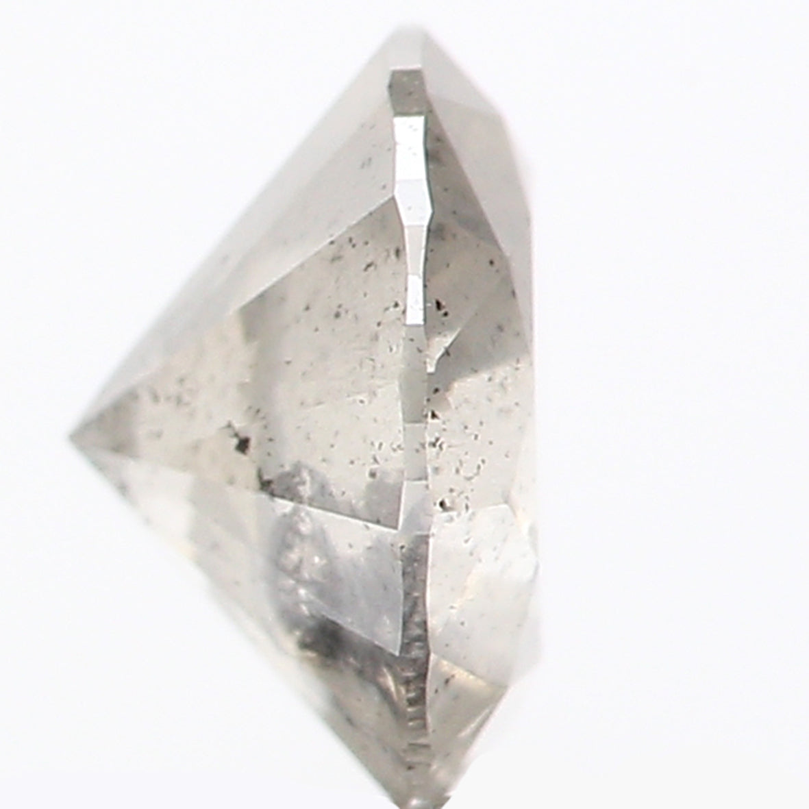 1.06 CT Natural Loose Round Shape Diamond Salt And Pepper Round Cut Diamond 6.60 MM Natural Grey Color Round Brilliant Cut Diamond LQ445