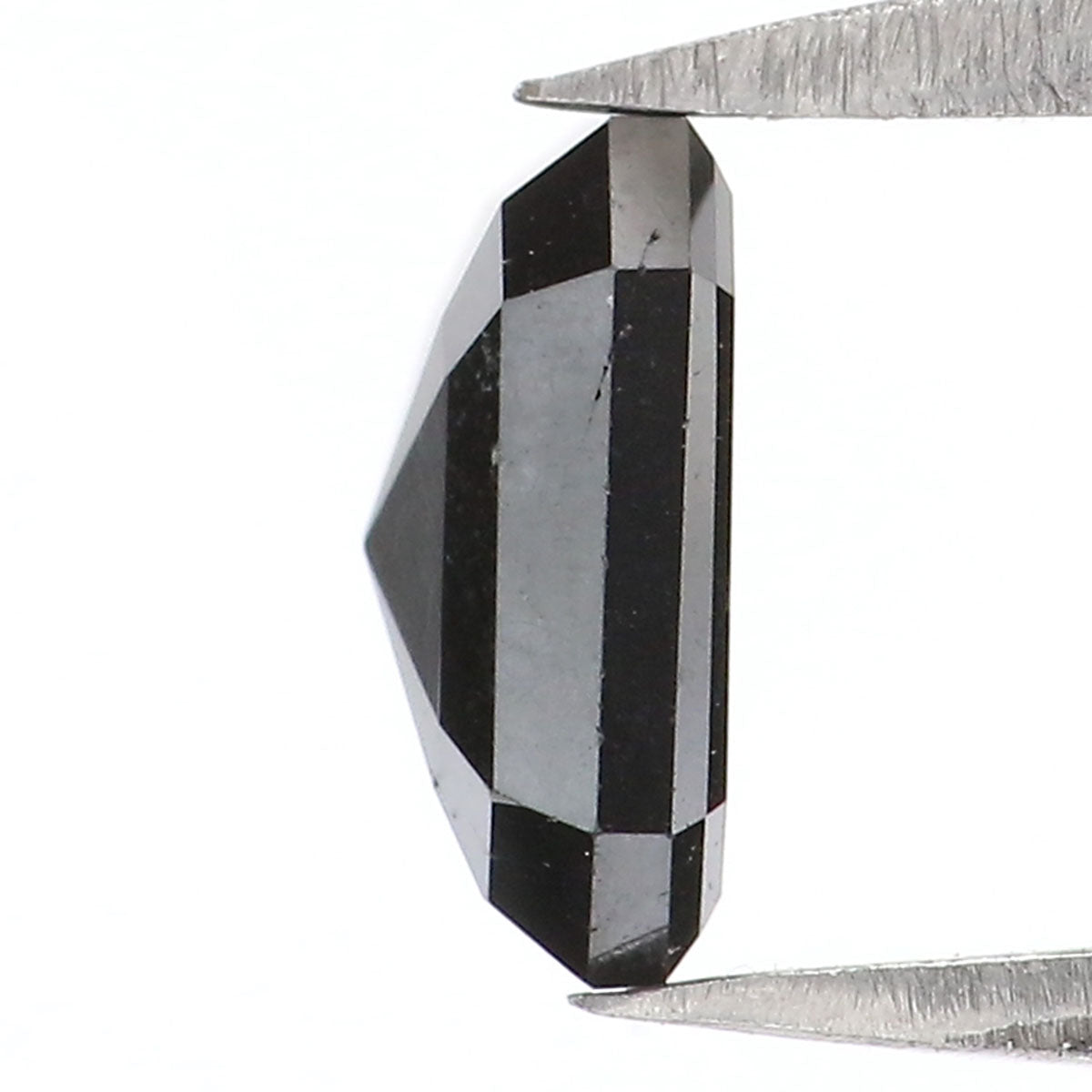 1.05 CT Natural Loose Emerald Shape Diamond Black Color Emerald Diamond 7.00 MM Natural Loose Black Color Emerald Rose Cut Diamond KQ1528