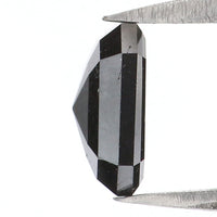 Natural Loose Emerald Shape Black Color Diamond 1.05 CT 7.00 MM Emerald Shape Rose Cut Diamond KR1528