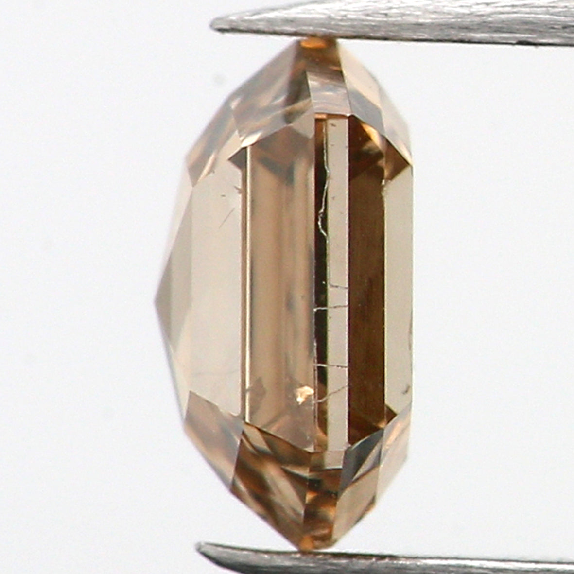 0.37 CT Natural Loose Hexagon Shape Diamond Brown Color Hexagon Cut Diamond 4.70 MM Natural Loose Brown Color Hexagon Rose Cut Diamond LQ717