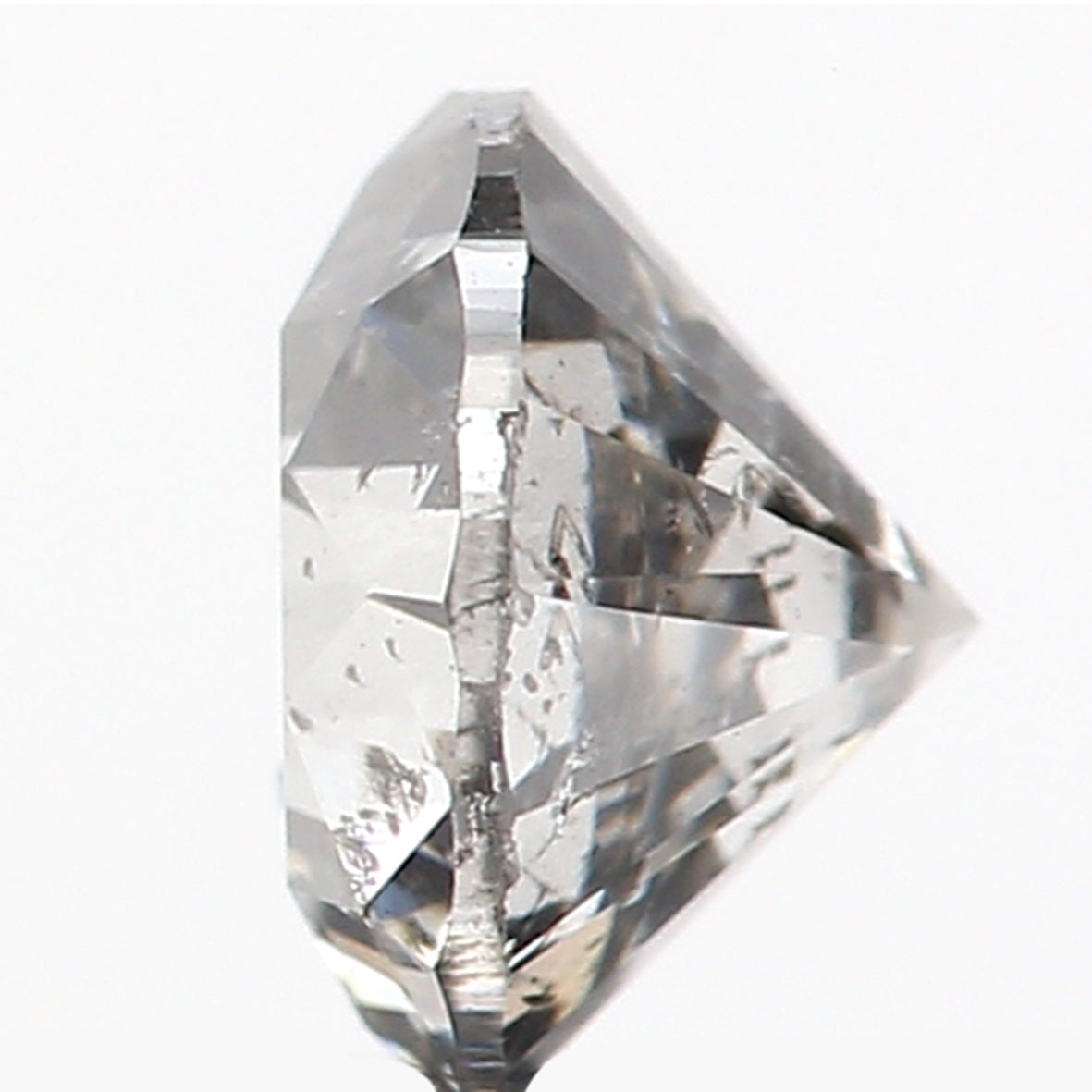 0.47 CT Natural Loose Round Shape Diamond Salt And Pepper Color Round Diamond 4.70 MM Natural Black Grey Round Brilliant Cut Diamond LQ210