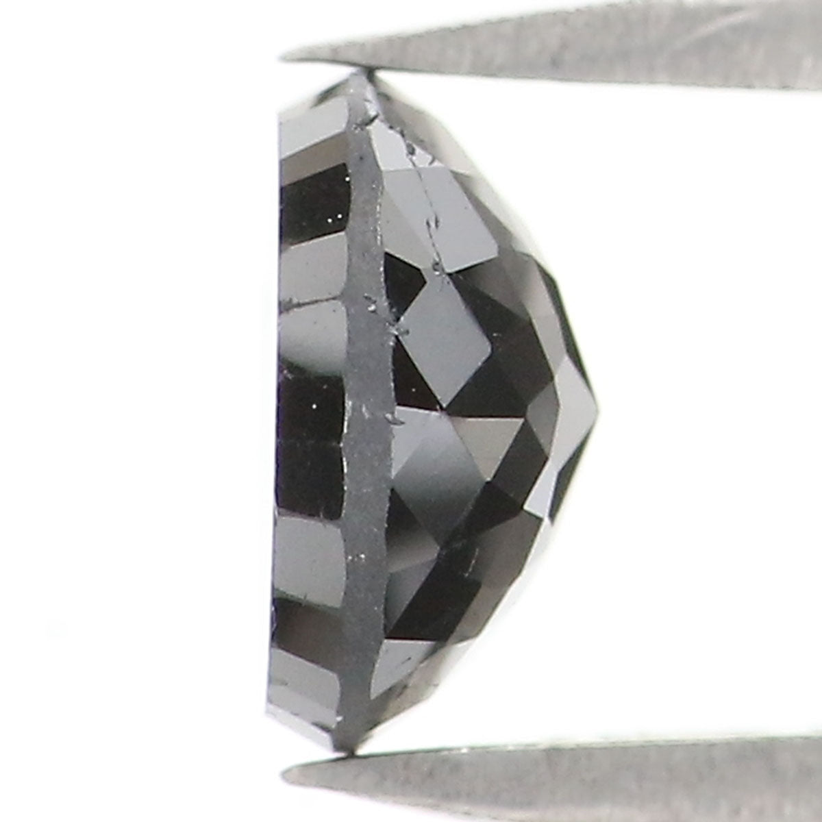0.94 CT Natural Loose Round Rose Cut Diamond Black Color Round Shape Diamond 6.10 MM Natural Loose Black Color Round Rose Cut Diamond KQ1634
