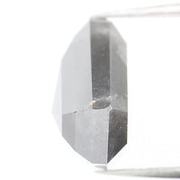 Natural Loose Shield Salt And Pepper Diamond Grey Color 3.67 CT 8.90 MM Shield Shape Rose Cut Diamond KDL982