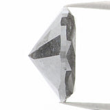 Natural Loose Oval Salt And Pepper Diamond Black Grey Color 1.46 CT 8.30 MM Oval Shape Rose Cut Diamond L1129