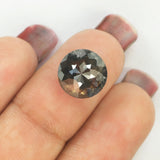 4.20 Ct Natural Loose Diamond Round Rose Cut Brown Color I3 Clarity 9.90 MM KDL8509