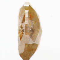 0.69 Ct Natural Loose Diamond, Oval Diamond, Yellow Diamond, Antique Diamond, Oval Cut Diamond, Rustic Diamond, Real Diamond KDK2299