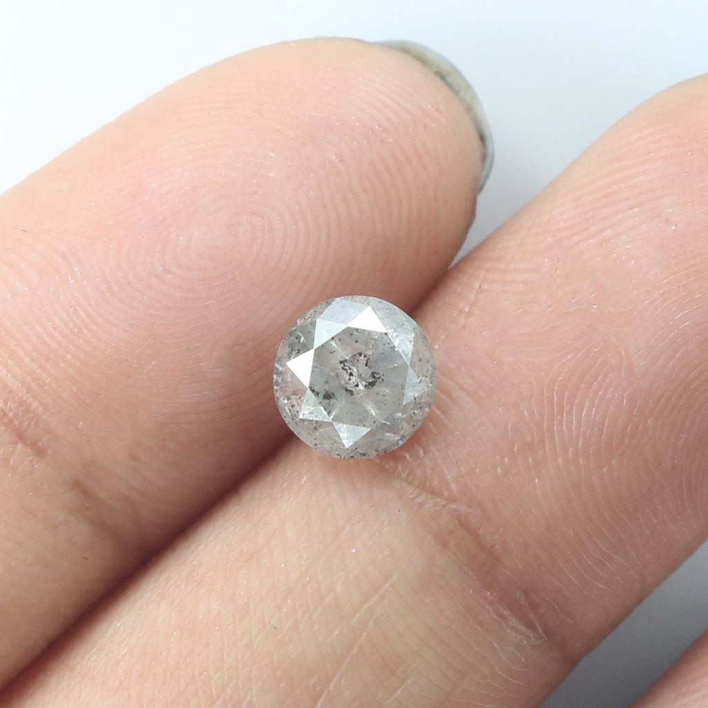 1.04 CT Natural Loose Round Shape Diamond Salt And Pepper Round Cut Diamond 6.05 MM Natural Loose Diamond Round Brilliant Cut Diamond LQ9090