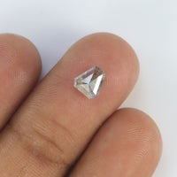 Natural Loose Diamond Coffin Black Grey Salt And Pepper Color I3 Clarity 5.70 MM 0.78 Ct KDL8907