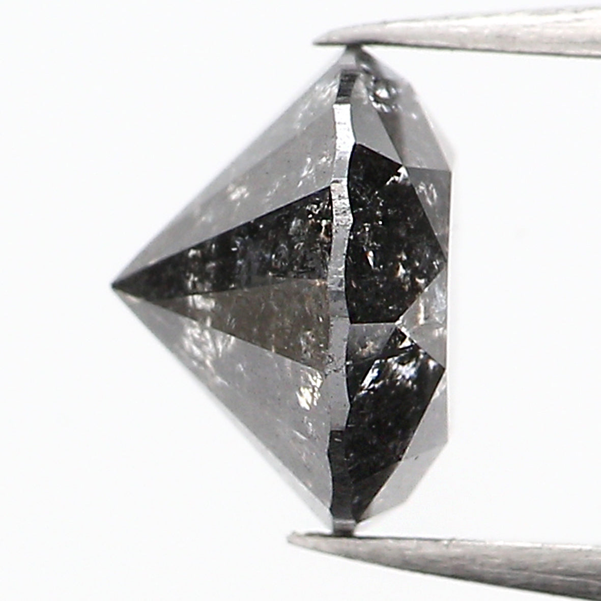 1.07 CT Natural Loose Round Shape Diamond Salt And Pepper Round Cut Diamond 6.20 MM Natural Loose Diamond Round Brilliant Cut Diamond LQ958