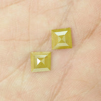 1.56 Ct Natural Loose Diamond Kite Pair Yellow Color I3 Clarity 2 Pcs KDL8102
