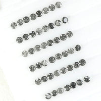 1.09 Ct Natural Loose Diamond, Round Brilliant Cut, Salt Pepper Diamond, Black Diamond, Gray Diamond, Round Cut Diamond, Real Diamond L9868
