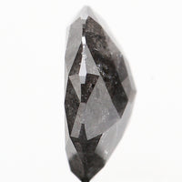 1.60 Ct Natural Loose Diamond, Round Rose Cut Diamond, Black Diamond, Gray Diamond, Salt and Pepper Diamond, Rose Cut Diamond, L519