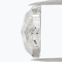 Natural Loose Oval Salt And Pepper Color Diamond 1.03 CT 7.00 MM Oval Shape Rose Cut Diamond KDL1098