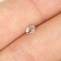 0.15 Ct Natural Loose Diamond, Oval Diamond, Brown Diamond, Antique Diamond, Rustic Diamond, Polished Diamond, Real Diamond L5444