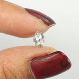 0.57 Ct Natural Loose Diamond, Oval Diamond, Salt And Pepper Diamond, Black Grey Diamond, Oval Cut Diamond, Rustic Diamond KDL9614