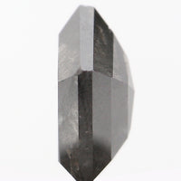 0.92 Ct Natural Loose Pentagon Shape Diamond Salt And Pepper Pentagon Cut Diamond 6.60 MM Black Gray Color Pentagon Rose Cut Diamond QL438