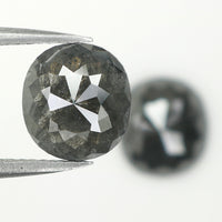 3.70 Ct Natural Loose Diamond, Oval Diamond, Black Diamond, Grey Diamond, Salt And Pepper Diamond, Antique Diamond, Real Diamond KDL5162