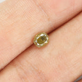 0.41 Ct Natural Loose Diamond, Cushion Diamond, Fancy  Diamond, Green Diamond, Yellow Diamond, Polished Diamond, Real Diamond L5634