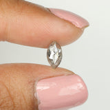 0.54 Ct Natural Loose Diamond, Marquise Diamond, Black Diamond, Gray Diamond, Salt And Pepper, Polished Diamond, Rustic Diamond KDL348