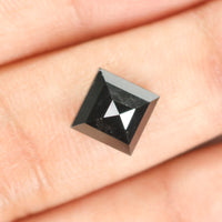 1.96 Ct Natural Loose Diamond, Kite Cut Diamond, Black Color Diamond, Rose Cut Diamond, Rustic Diamond, Real Diamond KDL9571