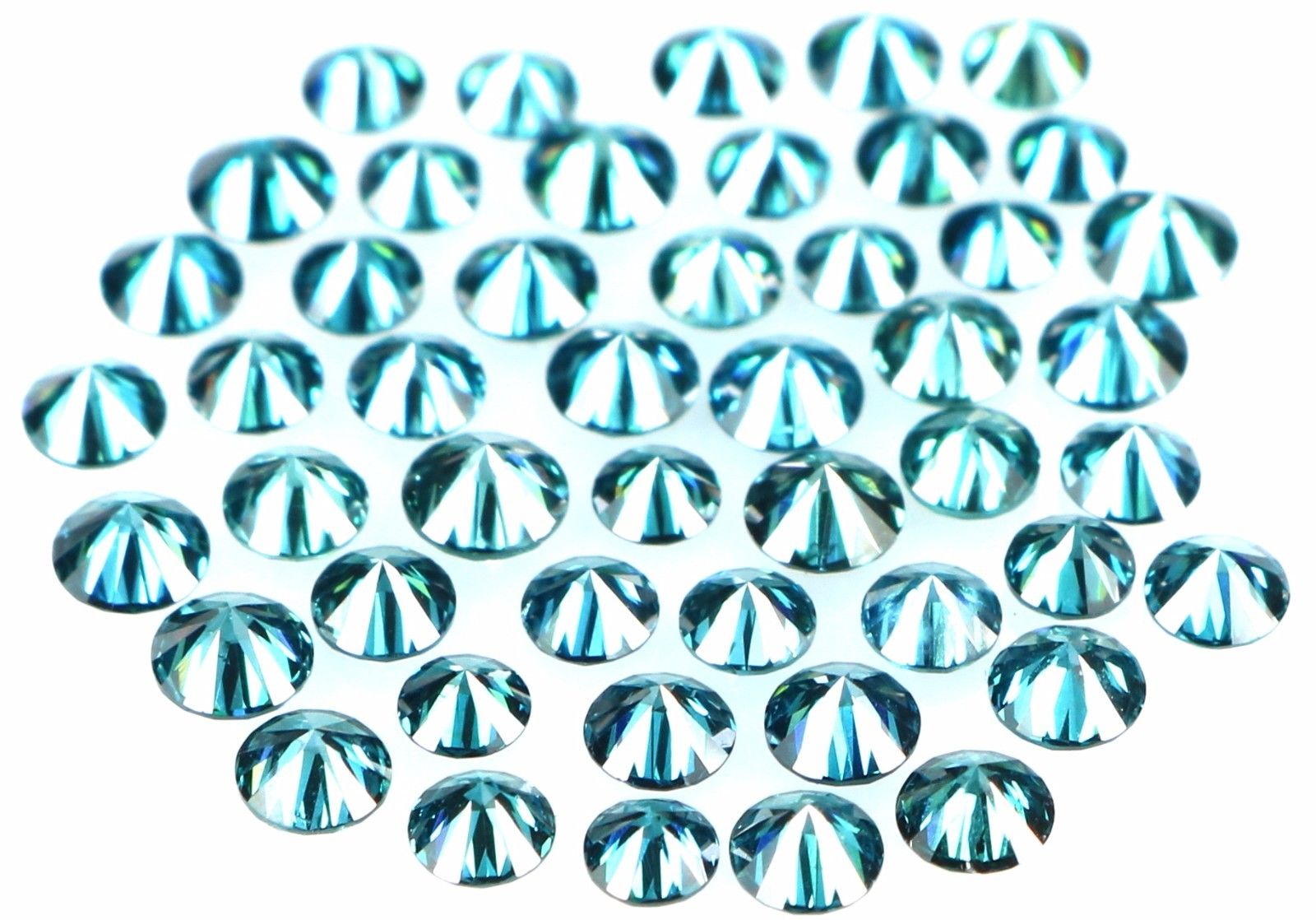 Natural Loose Diamond Round Blue Color SI1 VS1 Clarity 1.00 to 3.00 MM Q32